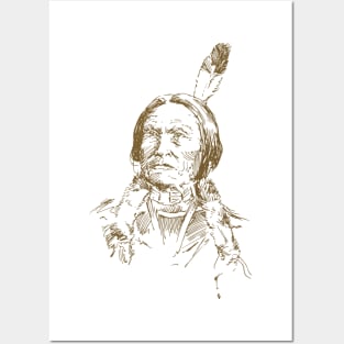 Native American chief Posters and Art